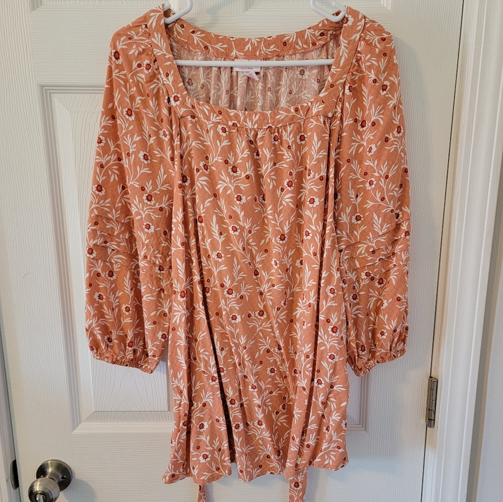 Medium Isabel Maternity 3/4 Sleeve Floral Top